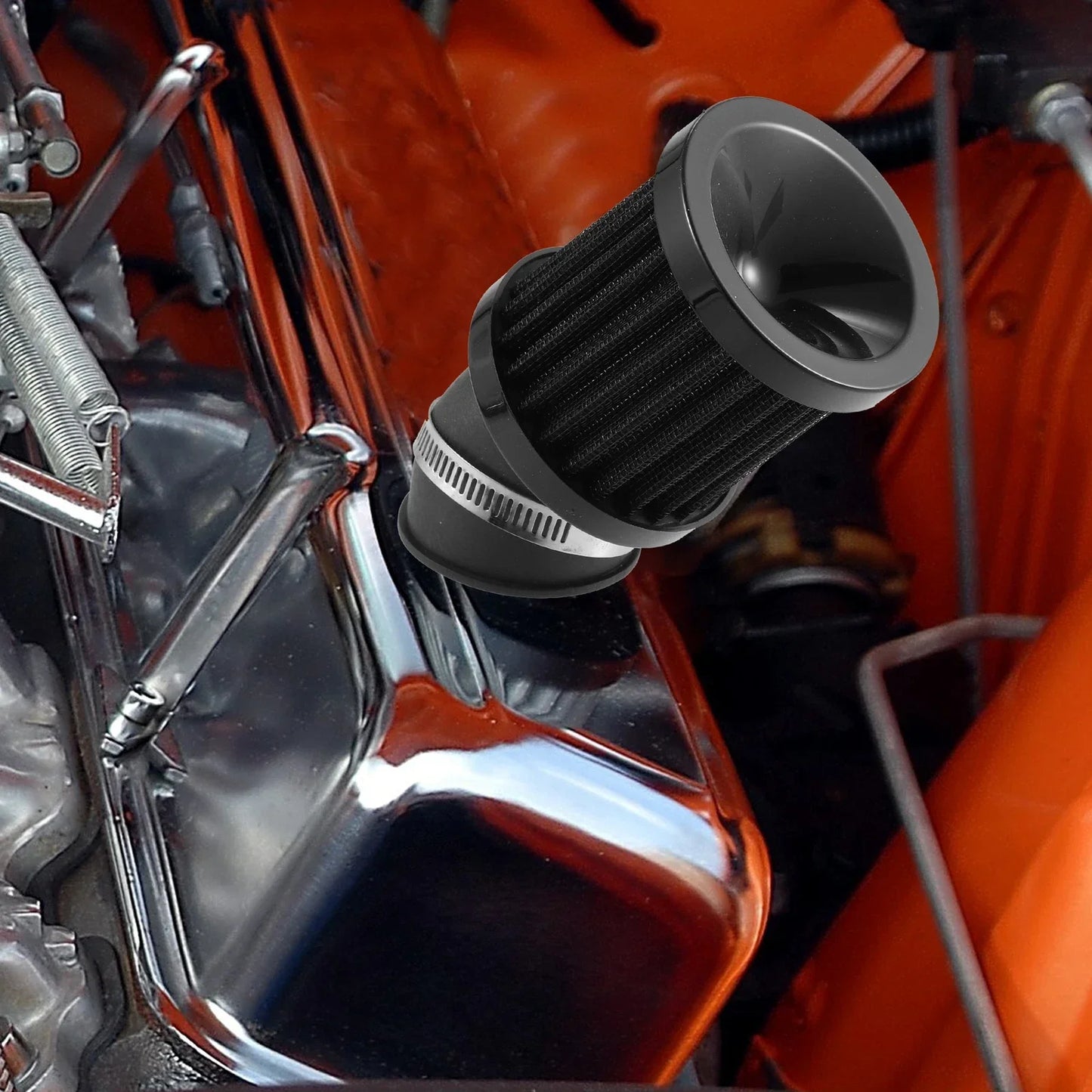 Universal 28mm-48mm Air Filters for Honda Motorcycle - Black