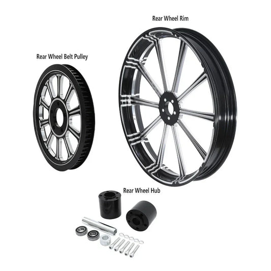 18" Wheel Rim Hub Pulley Sprocket for Harley Street Glide (2009-2023)