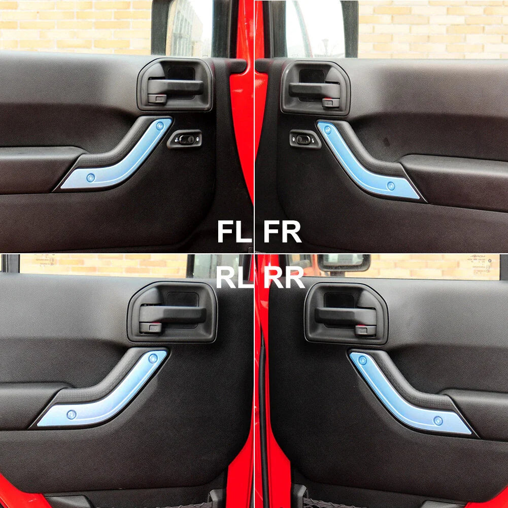 4 Pcs Door Handle Bowl Cover Trim for Jeep Wrangler (2011-2017)