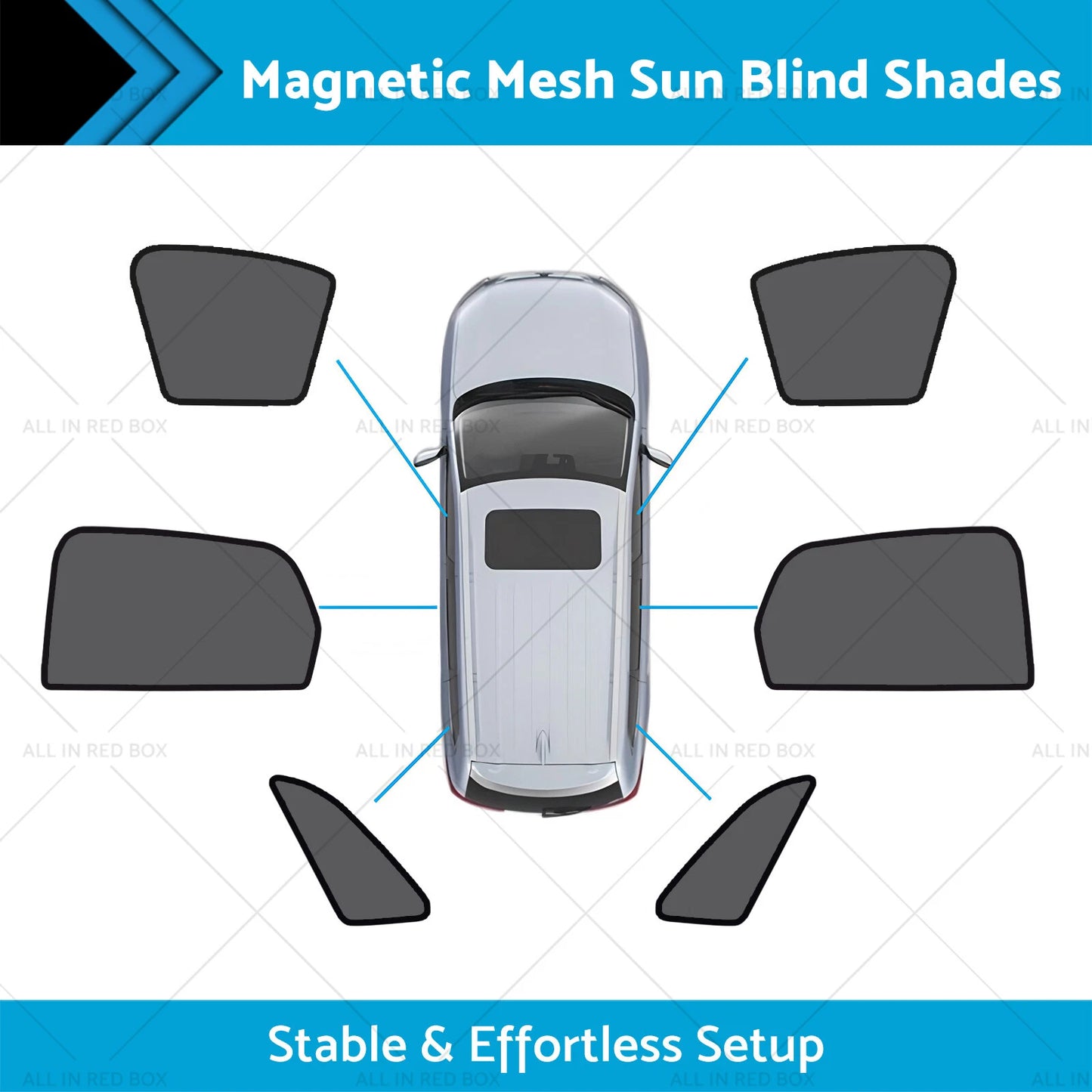 Magnetic Mesh Sun Blind Shades for Audi Q3 RS Q3 (2019-2025)