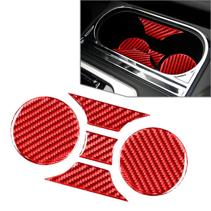 Carbon Fiber Cup Holder Panel Cover Trim for Toyota Tundra (2014-2021)