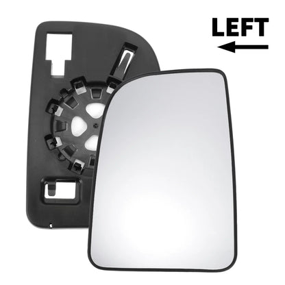 Left Upper White Mirror Glass w/ Back Non-heated for Mercedes Sprinter (2018-2023)