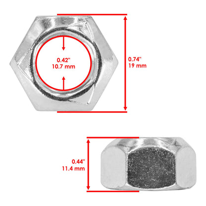 Deck Mulching Blade and Nut Replacement for John Deere 102 115 125 (2004–2013)