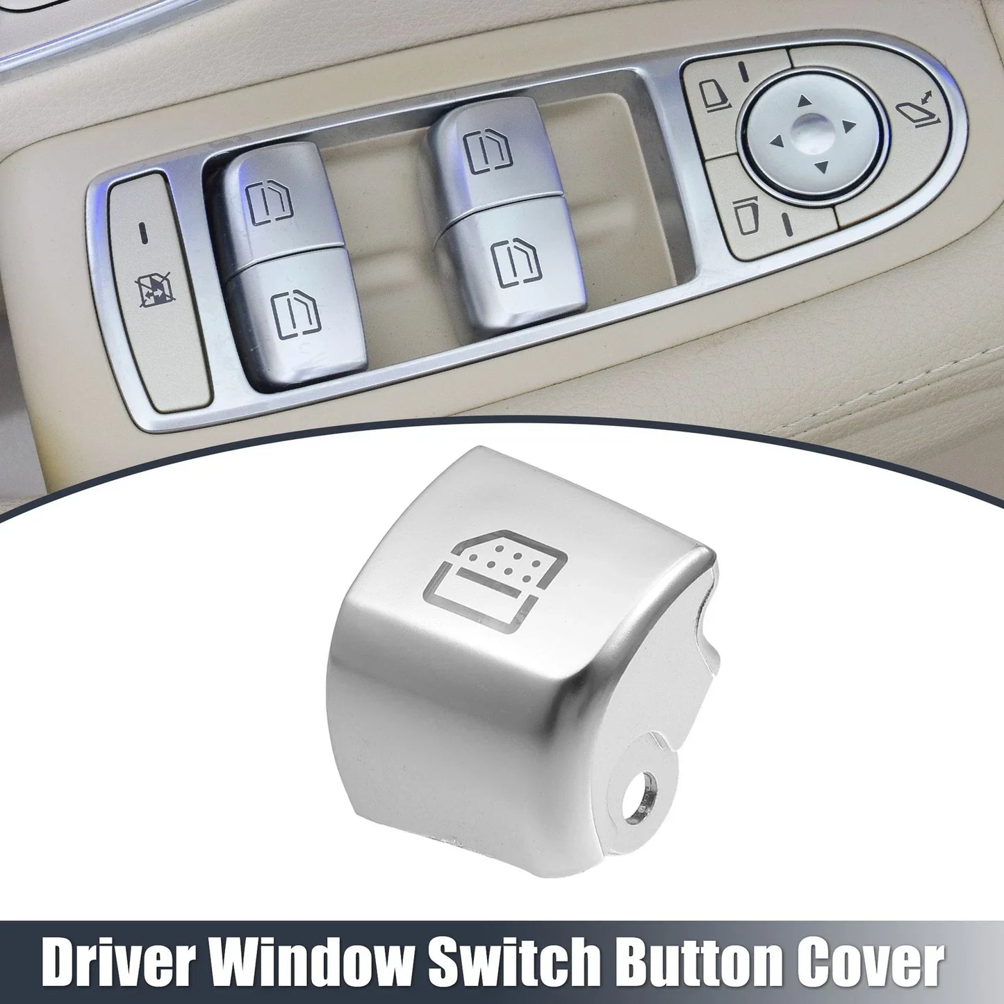 Rear Right Window Glass Lift Switch Cover for Mercedes Benz S320 S350 (1999-2006)