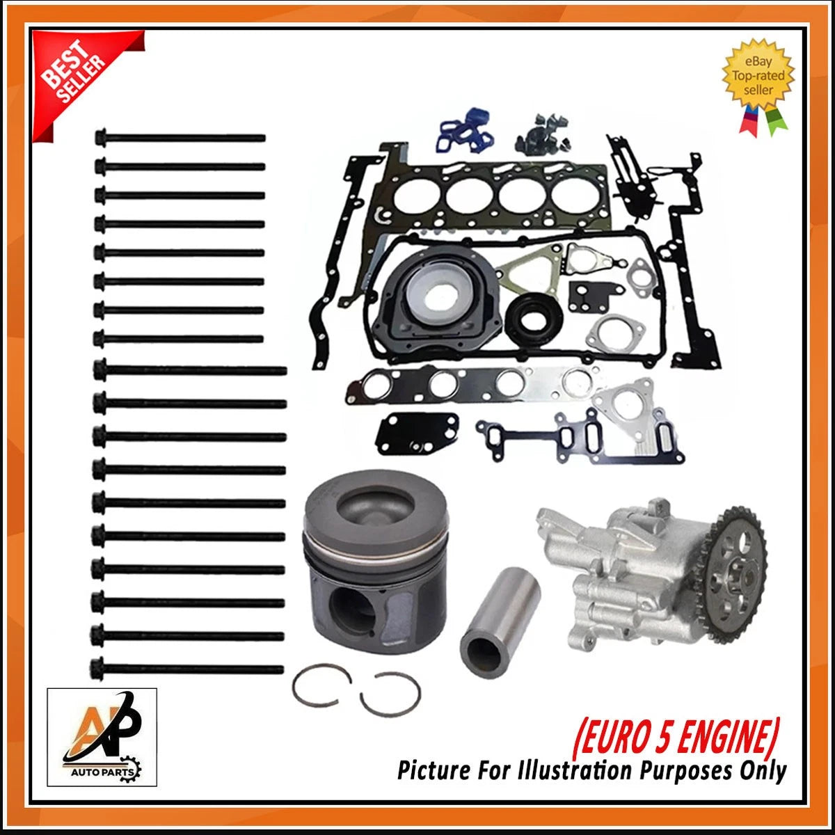 Full Gasket Set and Rebuild Kit for Ford Transit 2.2 TDCi (2014–2023)