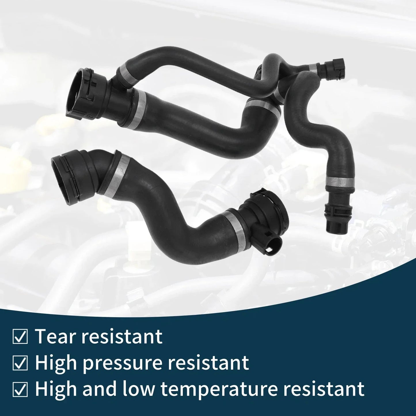 Water Pipes Engine Radiator Coolant Hose for BMW 525i (2006 - 2007)