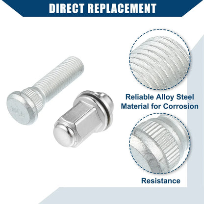 M12-1.5 Wheel Lug Stud Bolts 2 x for Toyota Lexus Scion (2000-2023)