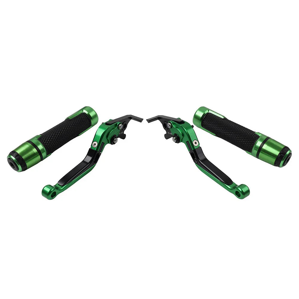 Green Extendable Brake Clutch Lever Grip Set for Ducati Panigale (2012-2019)