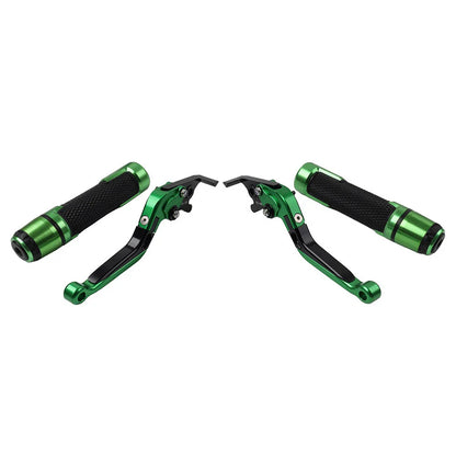 Green Extendable Brake Clutch Lever Grip Set for Ducati Panigale (2012-2019)