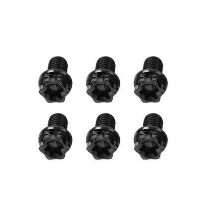 6pcs M10x40mm Titanium Torx Head Flange Screws for Motorcycle Bike