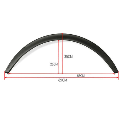 2.75" Universal Flexible Car Body Wheel Fender Flares Extra Wide Arches
