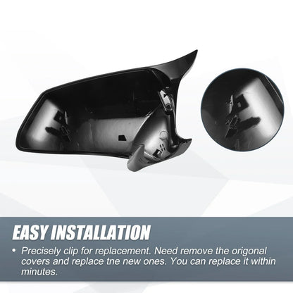 Rearview Mirror Cover Cap Gloss Black for BMW F10 F11 F18 528i 530i 535i 550i