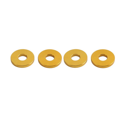 4 x Gold Saddlebag Crash Bar Spacers for Harley Softail, Road Glide