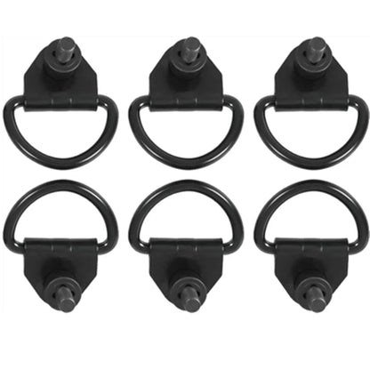 6 x Steel Cargo Hooks for Ford Transit 150 250 350 Van (2014-2023)