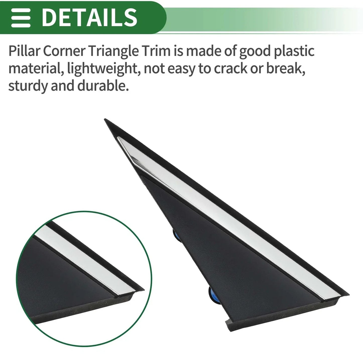 Front Left Pillar Triangle Trim for Hyundai Sonata (2015-2018)