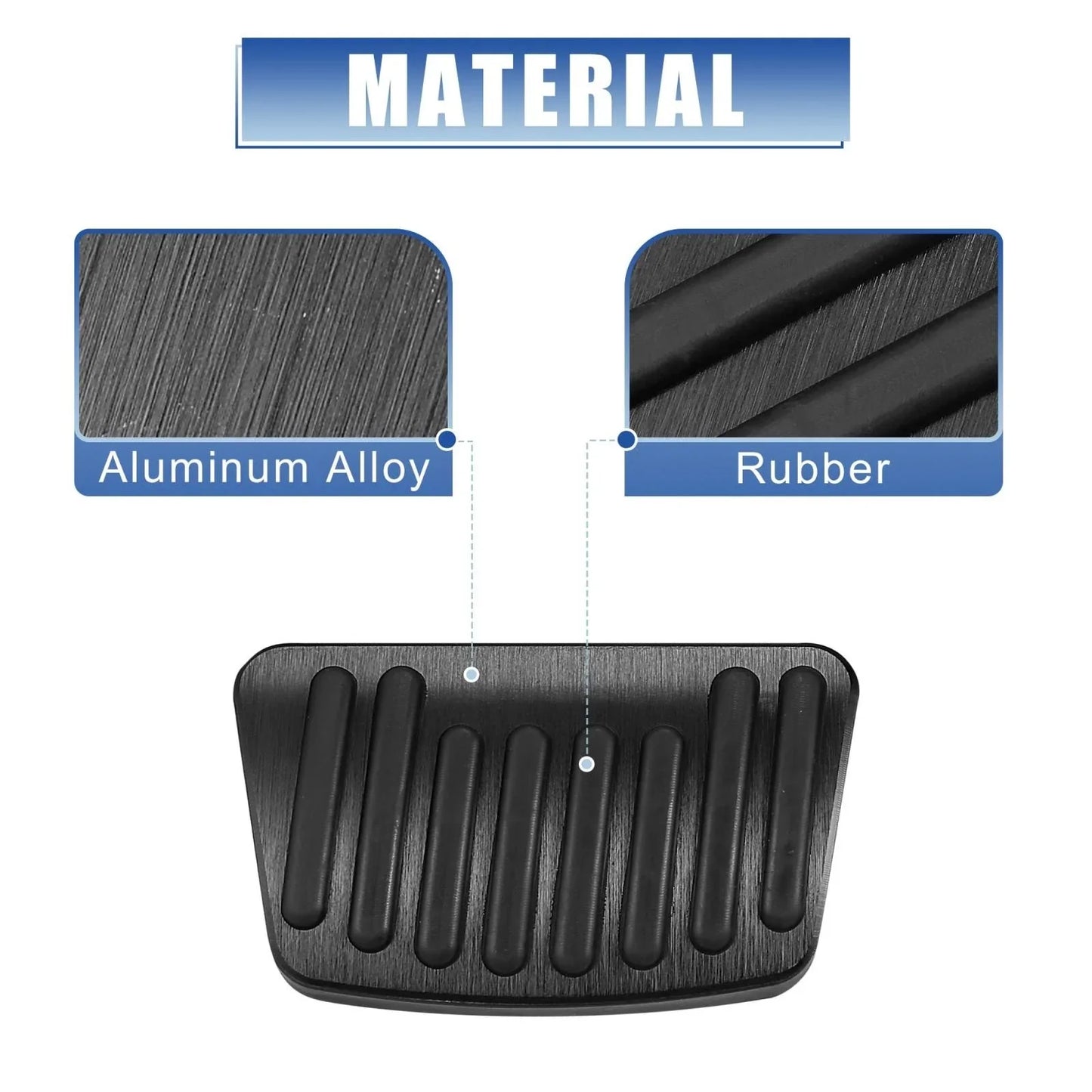Aluminium Alloy Gas Brake Pedal Pad Cover for Hyundai Elantra (2021-2022)