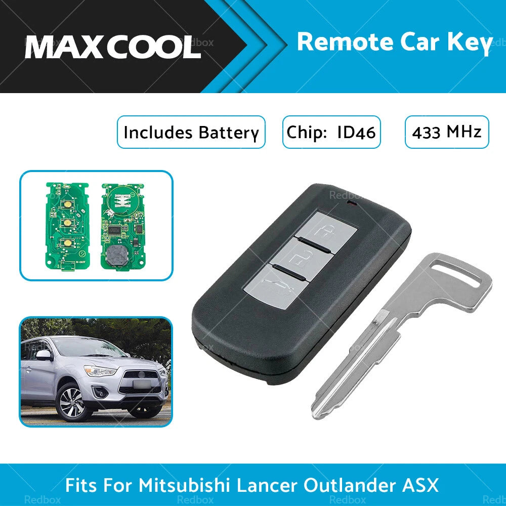 Remote Smart Key ID46 3 Buttons for Mitsubishi Lancer Outlander ASX (2010-2023)