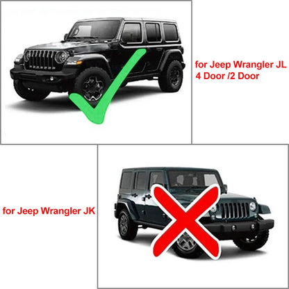 Tailgate Rear Window Glass Grab Handles for Jeep Wrangler JL (2018-2024)