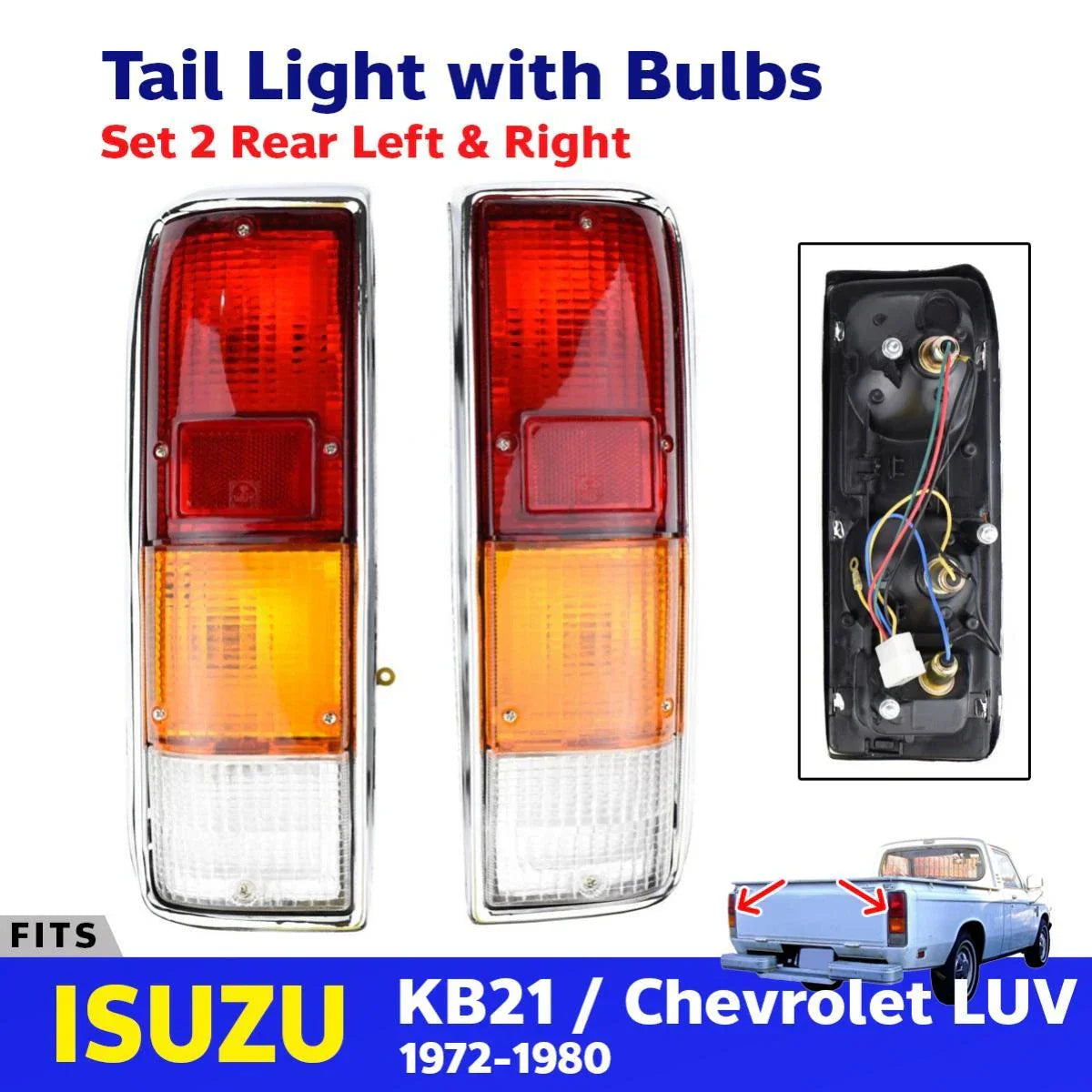 Tail Light Replacement Rear Lamp Fits Isuzu KB21 Chevrolet LUV Ute Truck 1972-80