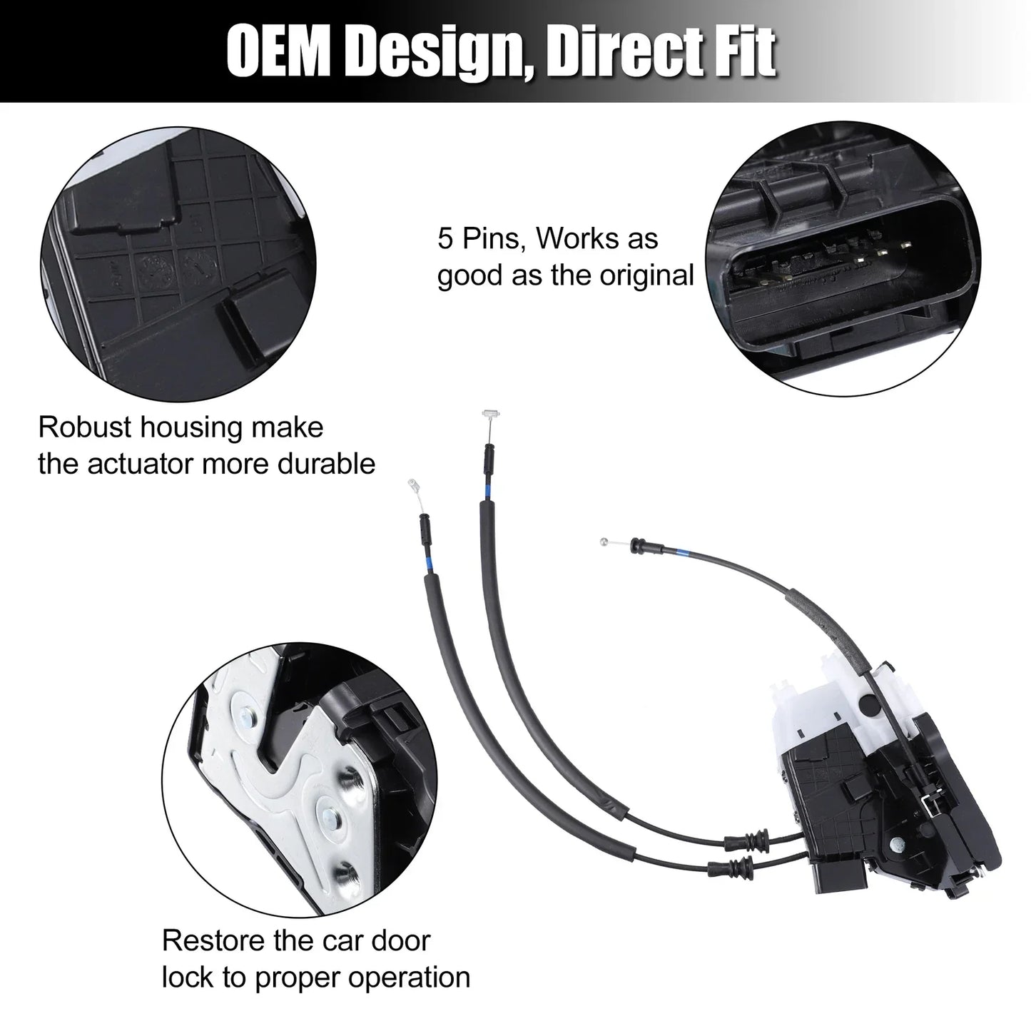 Rear Left Door Latch Lock Actuator for Hyundai Tucson (2016-2019)