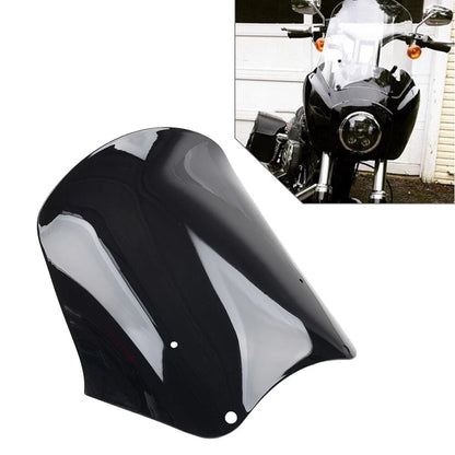 15" Black Windshield for Harley Dyna Low Rider Fat Street Bob (2006-2017)