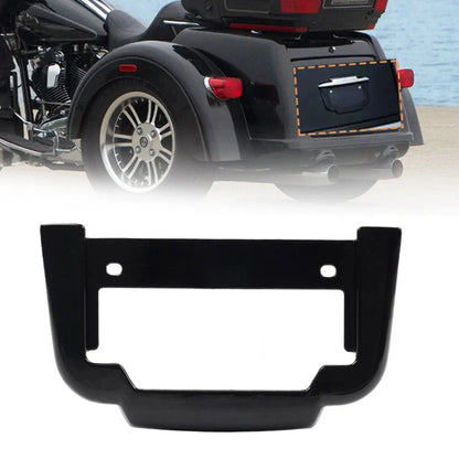 Black Rear License Plate Frame Mount for Harley Tri Glide Ultra Classic (2011-2023)