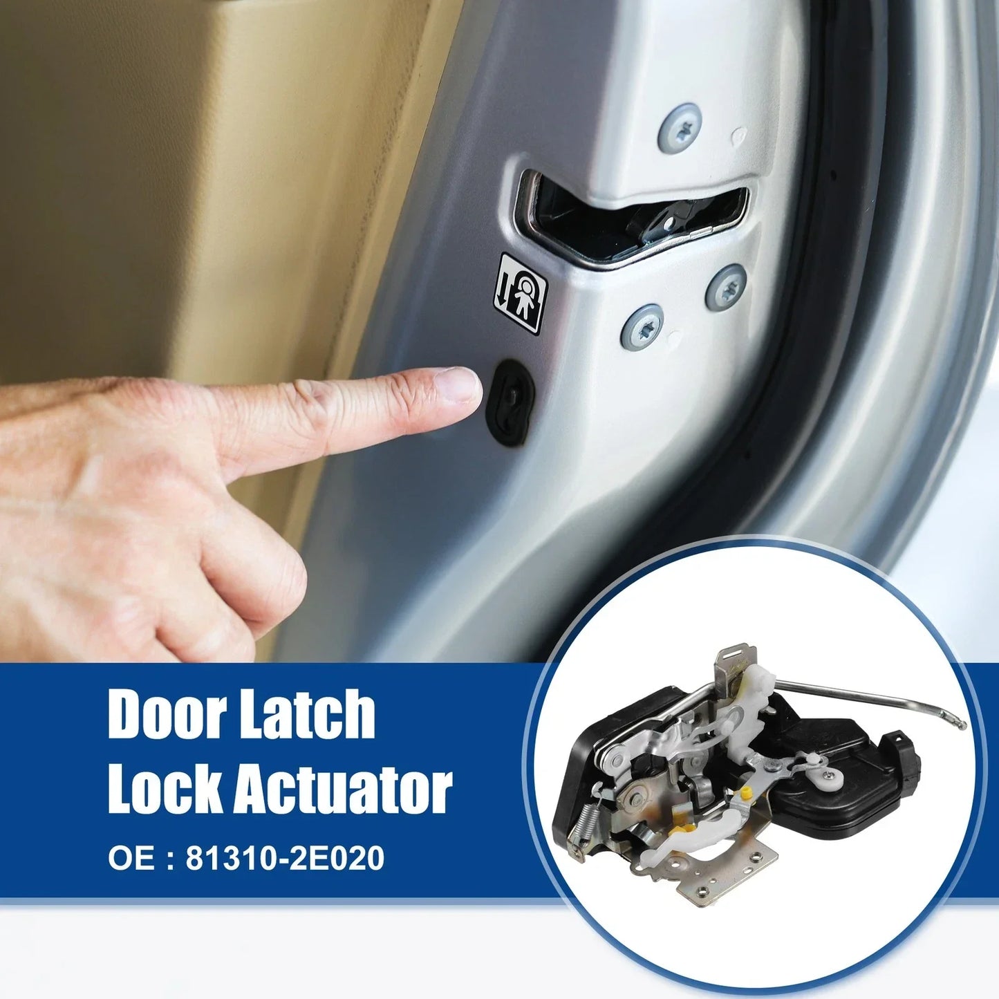Front Left Door Lock Latch Actuator for Hyundai Tucson (2005-2009)