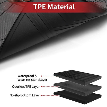 Cargo Liner Rear Trunk Mat for Hyundai Tucson (2019-2021) Diamond Pattern TPE