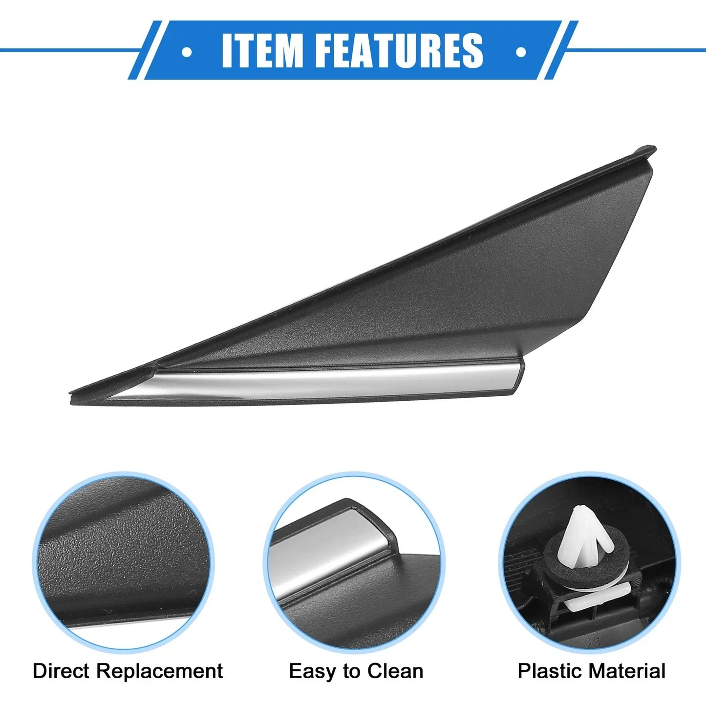 Right Mirror Corner Triangle Fender Cover for Hyundai Elantra (2017-2023)