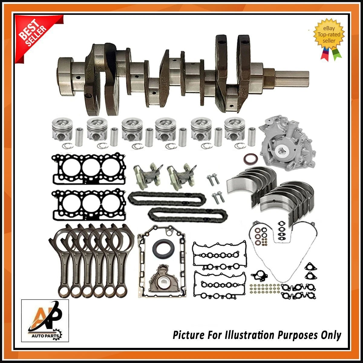Engine Rebuild Parts Kit Replacement for Jaguar XF XJ 3.0 TDV6 (2009–2019)
