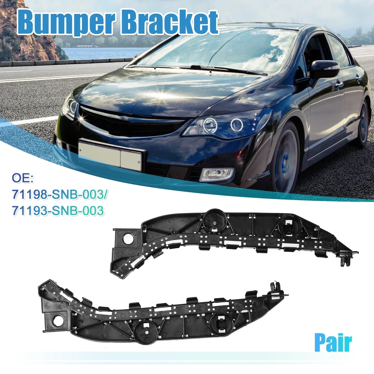 Bumper Bracket for Honda Civic 2005-2011 (2 x Left & Right)