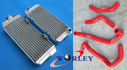 Aluminum Radiator + Black Hose for Honda ATC250R (1985-1986)