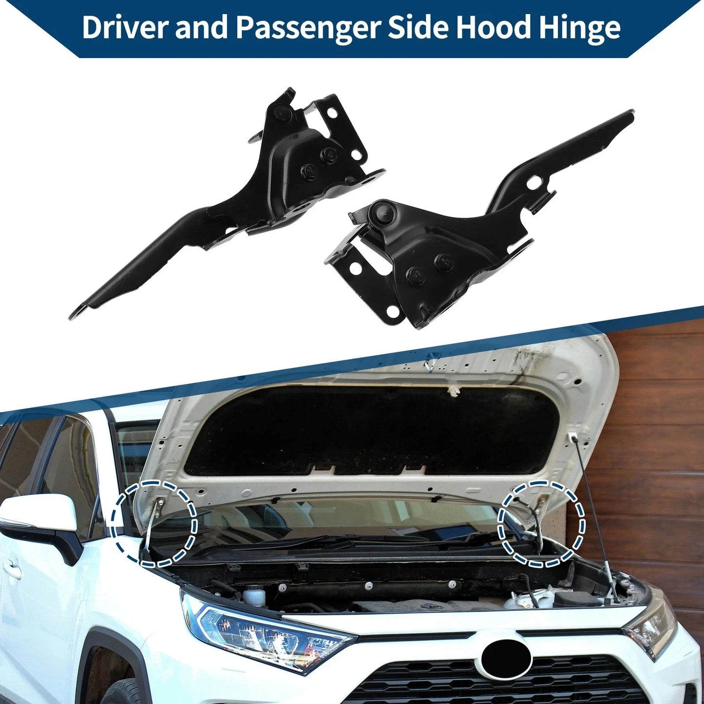 Hood Hinges for Lexus RX350 Front Bonnet Bracket (2010-2015) 1 Pair