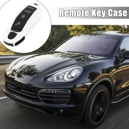White Car Remote Key Cover Set for Porsche Cayenne Macan (2014-2023)