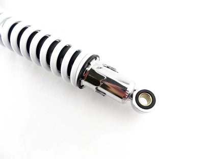 400mm White/Chrome JBS Rear Shock Absorbers for Suzuki RM125