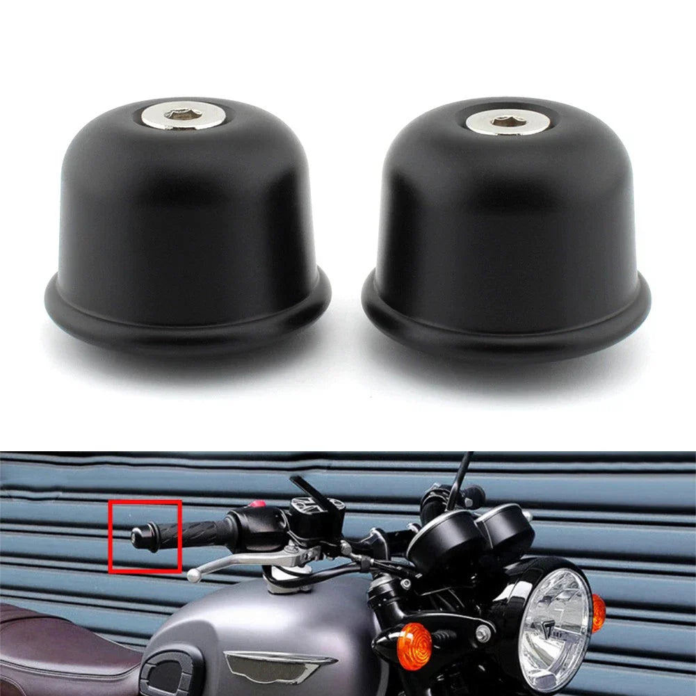 Handlebar End Plug Caps for Triumph Street Twin, Cup, Speed, T100, T120 (2016-2023)