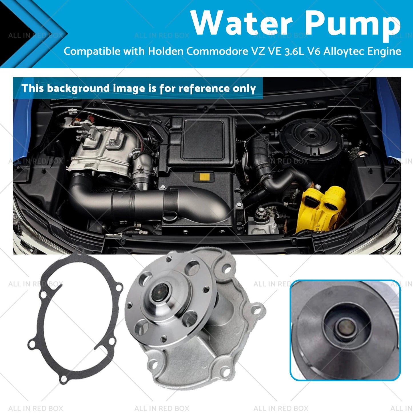 Water Pump for Holden Commodore VZ VE 3.6L V6 Alloytec (2004-2010)
