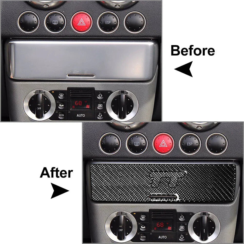 Center Console CD Radio Switch Control Panel Cover for Audi TT (2001-2006)