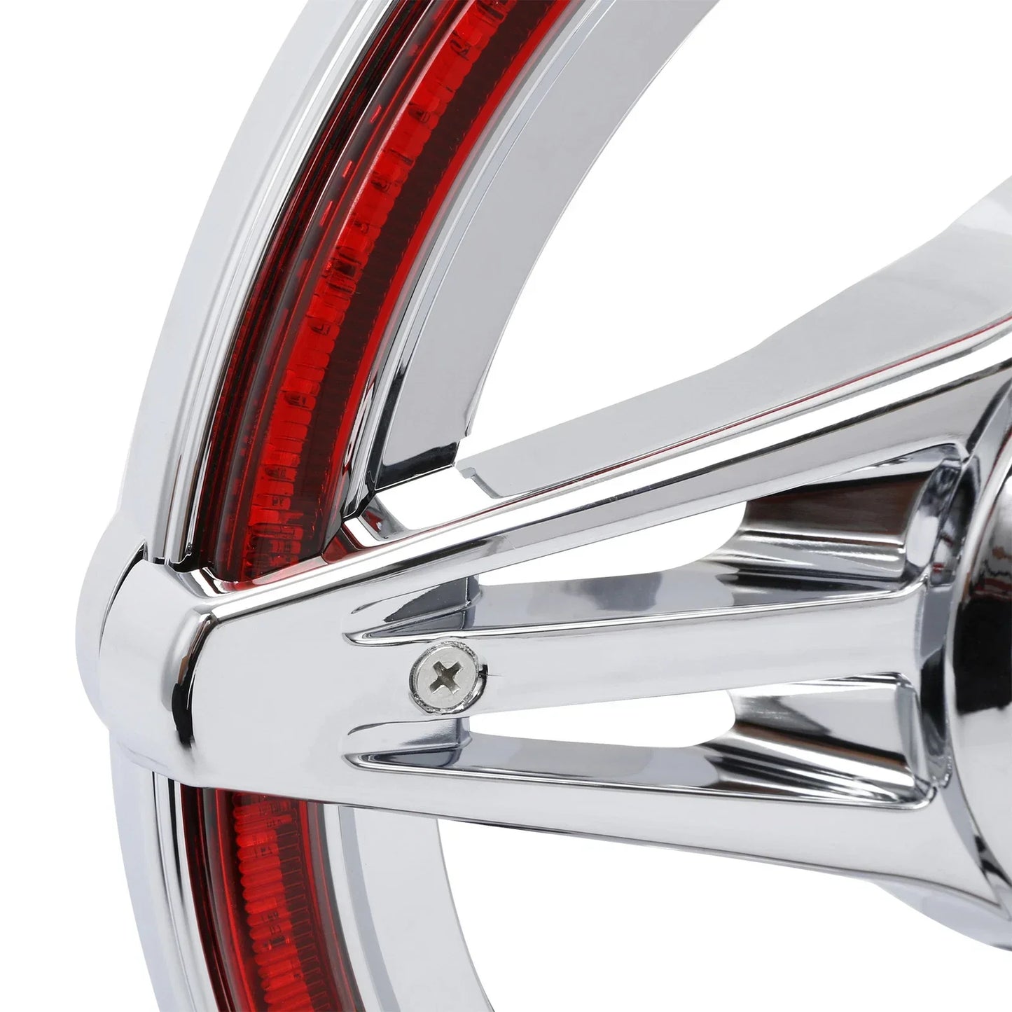 Brake Rotor Covers LED Light Red Lens for Honda GL1800 (2018-2025)