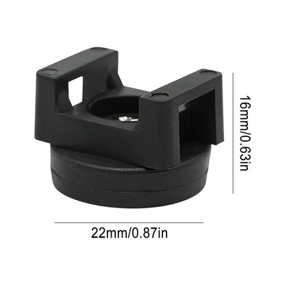 20 x Black Magnetic Cable Zip Tie Mounts for Wire Management Clips