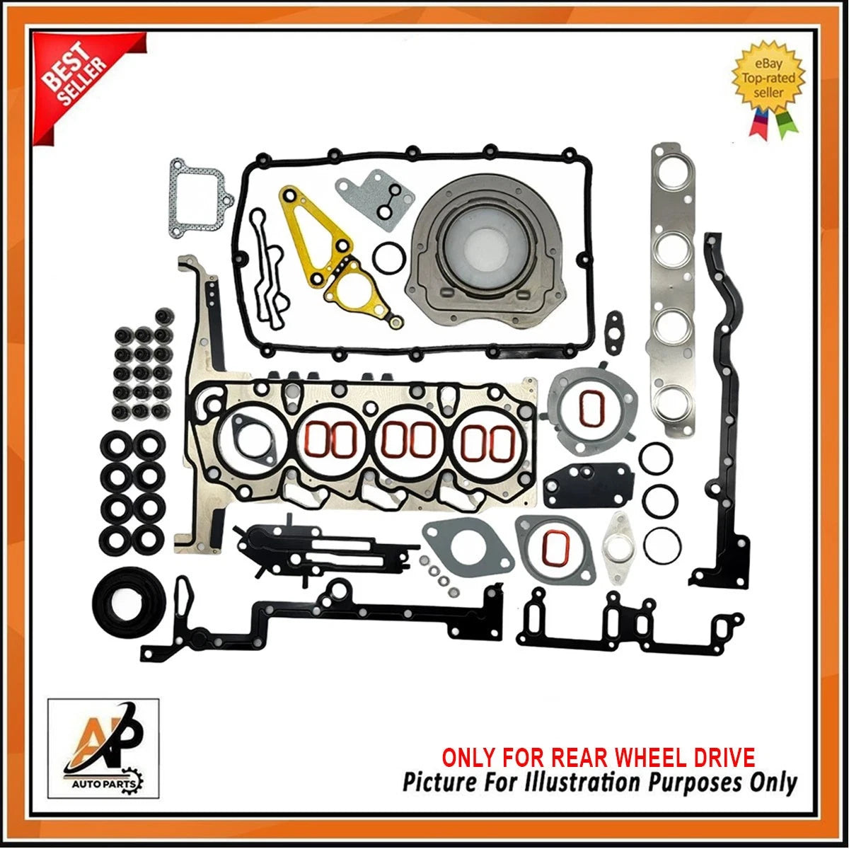 Full Head Gasket Set OEM Replacement for Ford Peugeot 2.2 Diesel (2013–2016)