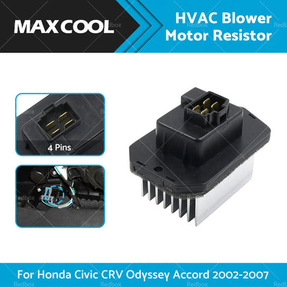 Blower Motor Resistor for Honda Civic CRV Odyssey Accord (2002-2007)