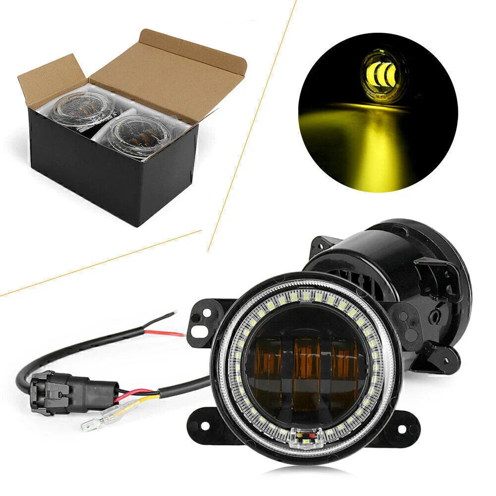 LED Fog Lights for Jeep Wrangler LJ 2004-2006, TJ 1997-2006
