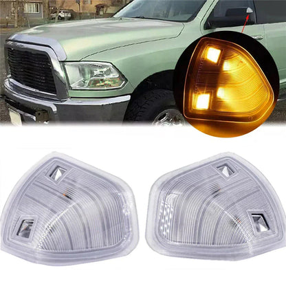 LED Side Mirror Turn Signal Lights for Dodge Ram 1500 2500 3500 4500 5500 (2002-2023)