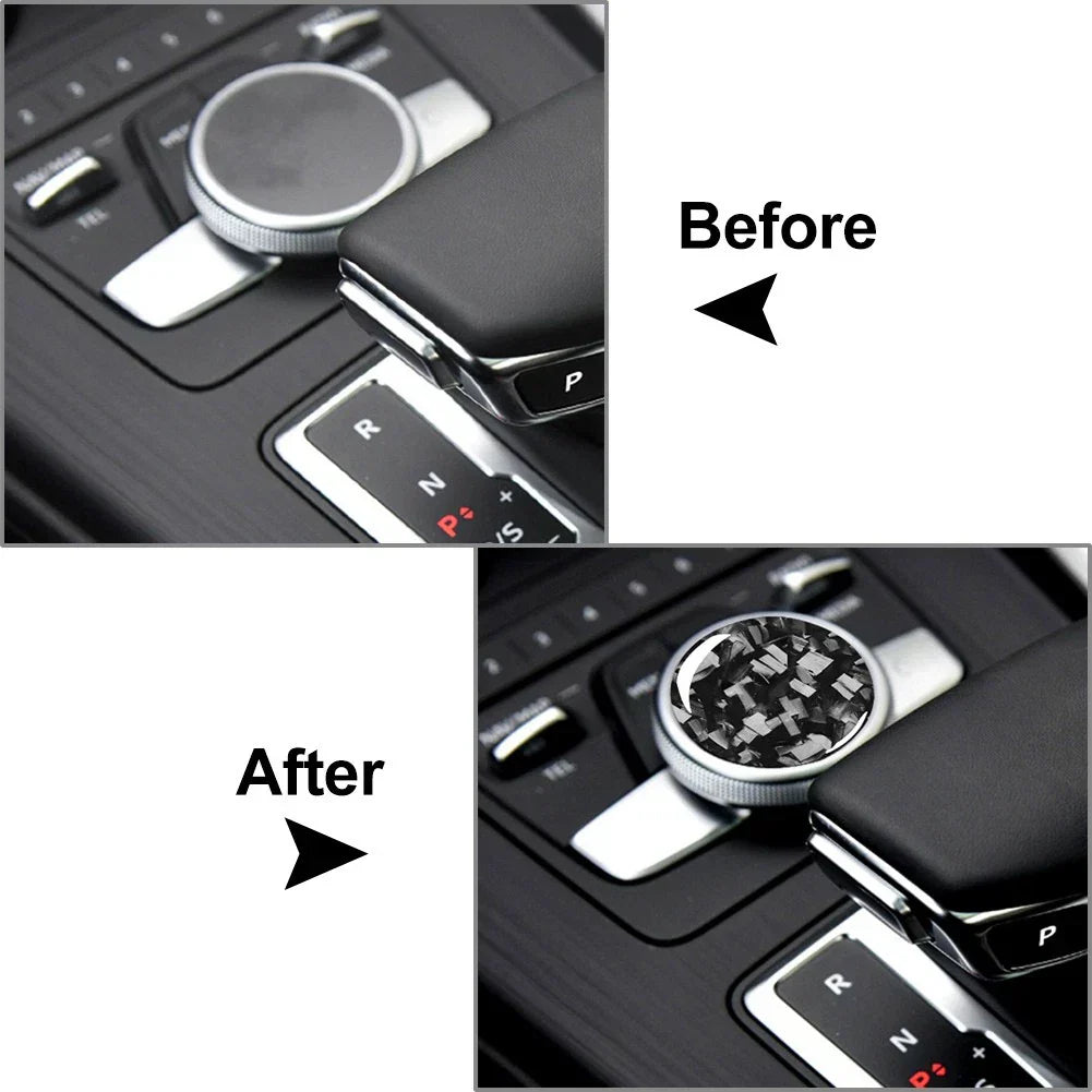 Center Console Multimedia Knob Cover Trim for Audi A4 A5 S4 S5 RS4 RS5 (2016-2023)