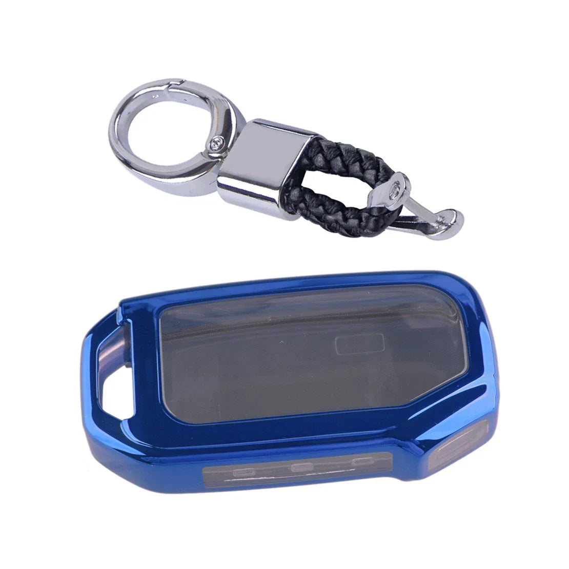 Blue TPU Remote Key Case Cover for Kia Seltos K3 (2020-2023)