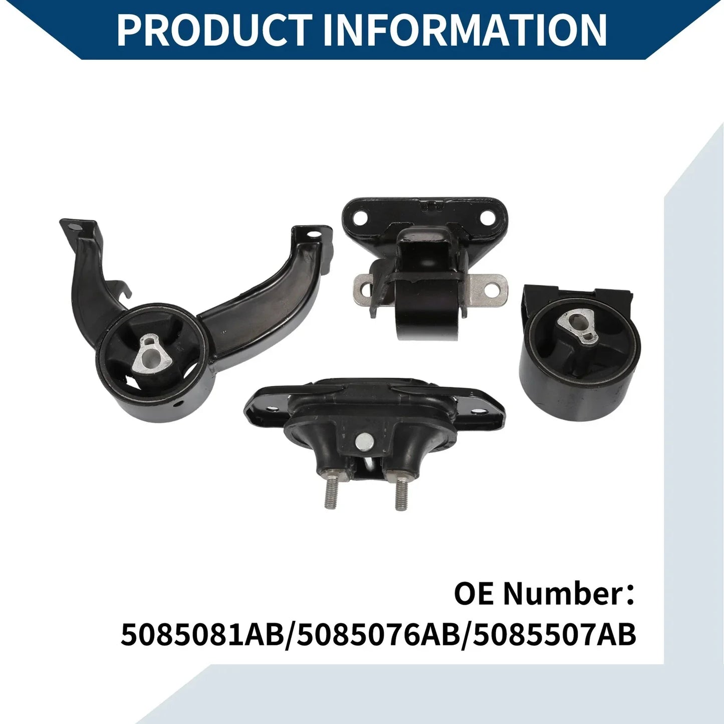 Engine Motor Trans Mount Set for Dodge Avenger 2.4L (2008-2014)
