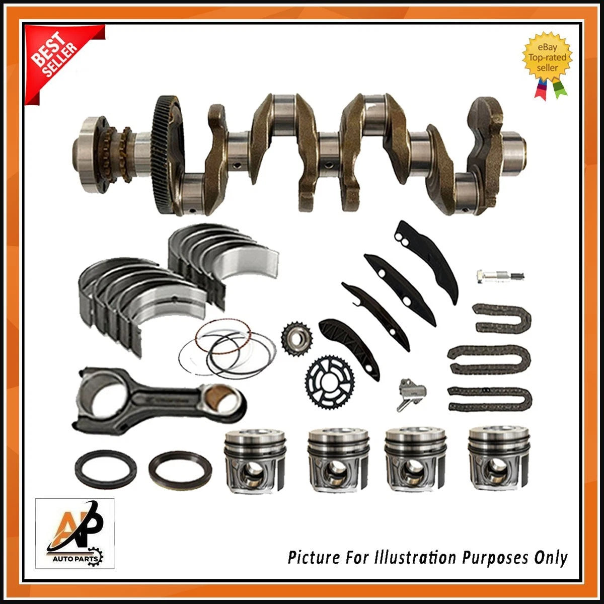 Crankshaft Rebuild Kit for BMW 1 2 3 4 5 Series 2.0 Diesel N47 (2007–2017)
