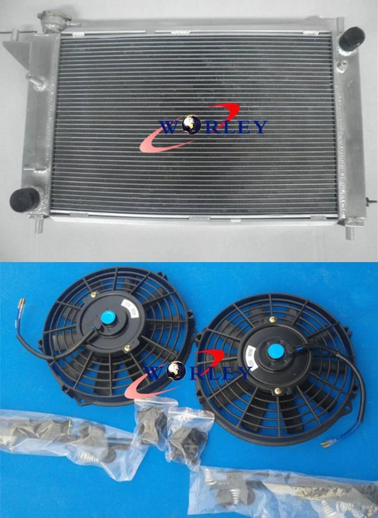 3 Row Aluminum Radiator + Fan for 1994-1995 Ford Mustang GT/GTS/SVT (1994-1995)