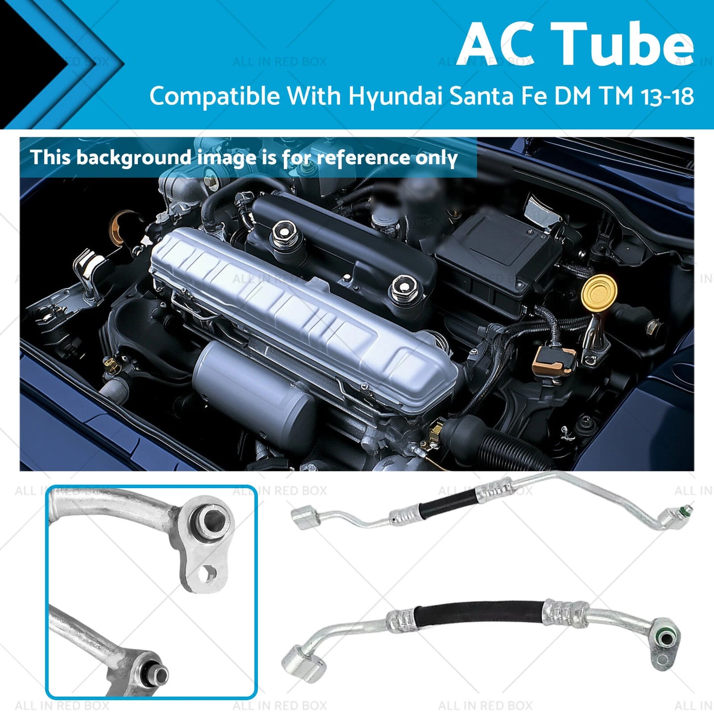 AC Tube Set Front for Hyundai Santa Fe DM DMA TM TMA 2.2 2.4 3.3L (13-18)